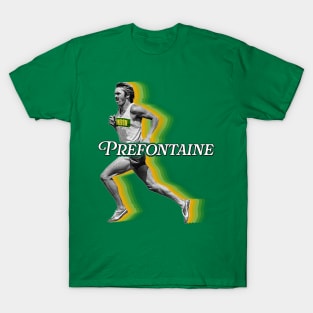 Retro Steve Prefontaine Running Form Fade T-Shirt